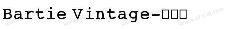 Bartie Vintage字体转换